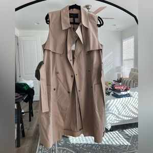 BCBG sleeveless trench